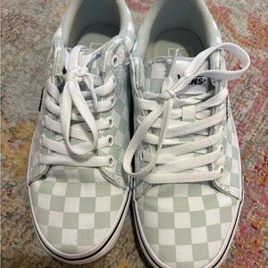Vans Women's Mint Checkered Sneakers